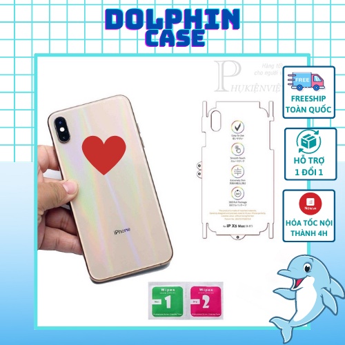 Miếng Dán Cường Lực PPF Mặt Sau Cho Điện Thoại Iphone Trong Suốt, Chống Xước - Dolphin Case