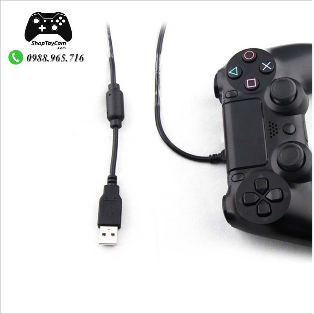 Cáp Cable Sạc USB Tay Cầm PS4 Dualshock 4 / Xbox One / Xbox One S / Hàng Xịn Kết Nối PC Laptop Dài 2M | TOP BÁN CHẠY