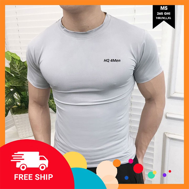 Áo thun nam thể thao, ôm body, tập gym chất thun cotton lạnh | BigBuy360 - bigbuy360.vn