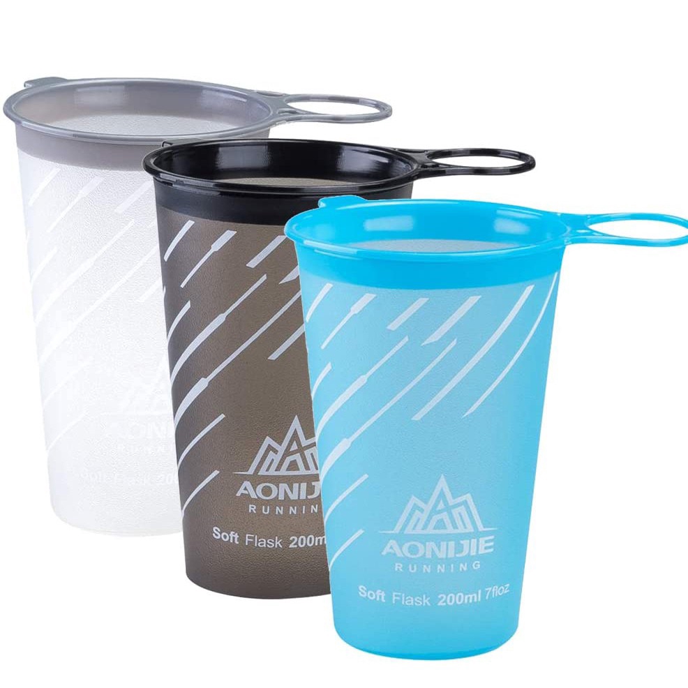 Cốc nước thể thao AONIJIE Sd22 200ml bằng silicon siêu nhẹ có thể tái sử dụng