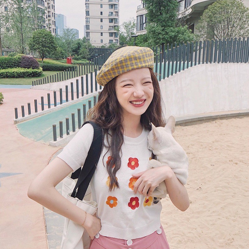 Mũ nồi beret nỉ len in chữ N23 NB09 Chichi, nón mẫu mới 2020, theo phong cách ngầu cá tính,nón bucket