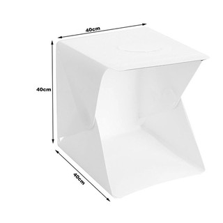 40x40x40cm Portable Mini Folding Studio Photography Backdrops Softbox LED Light Box
