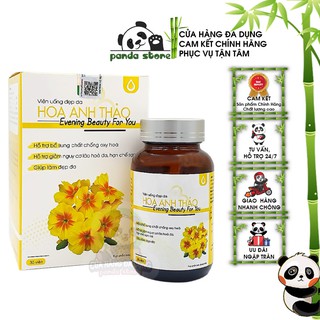 Viên uống đẹp da Hoa Anh Thảo giúp giảm mụn mờ thâm sạm nếp nhăn chống lão hóa da và tăng cường cân bằng nội tiết tố nữ