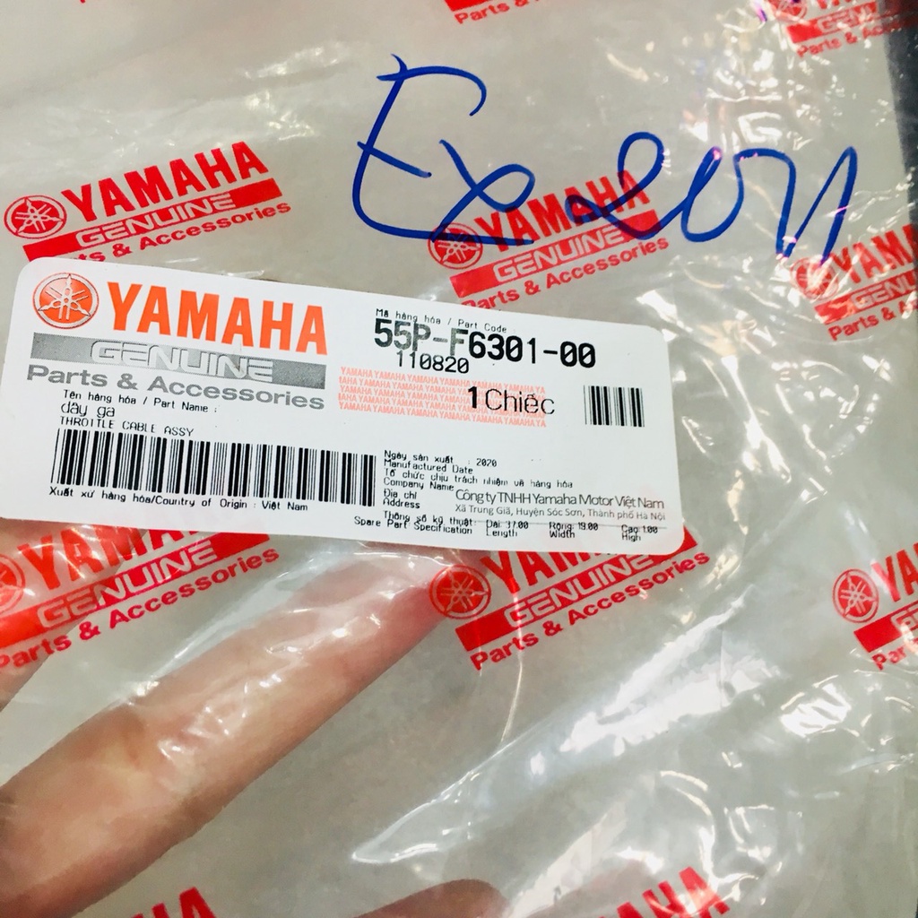 DÂY GA ZIN CHÍNH HÃNG YAMAHA EXCITER 135 2011( MÃ 55P-F6301-00)