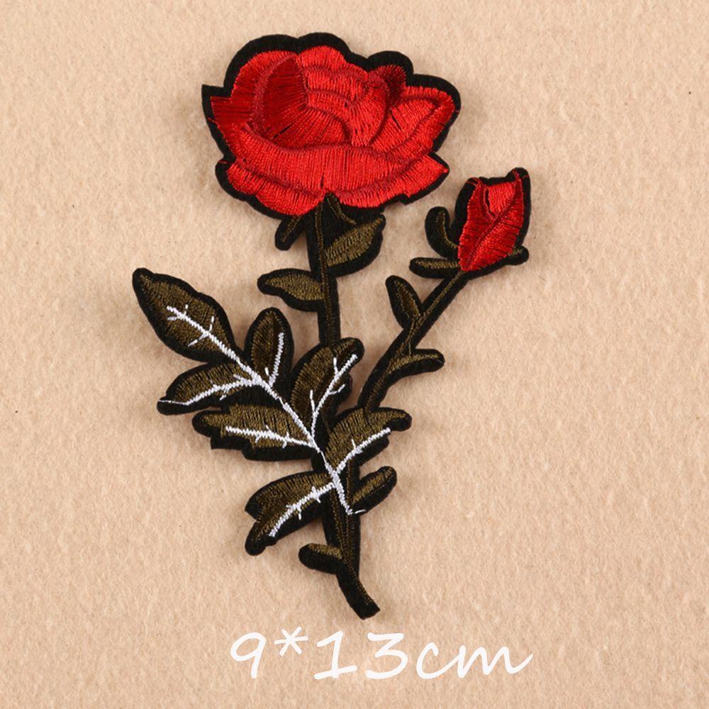 ROSE Bộ 11 Phụ Kiện Thêu Hoa Thủ Công Kiểu Mới Xinh Xắn