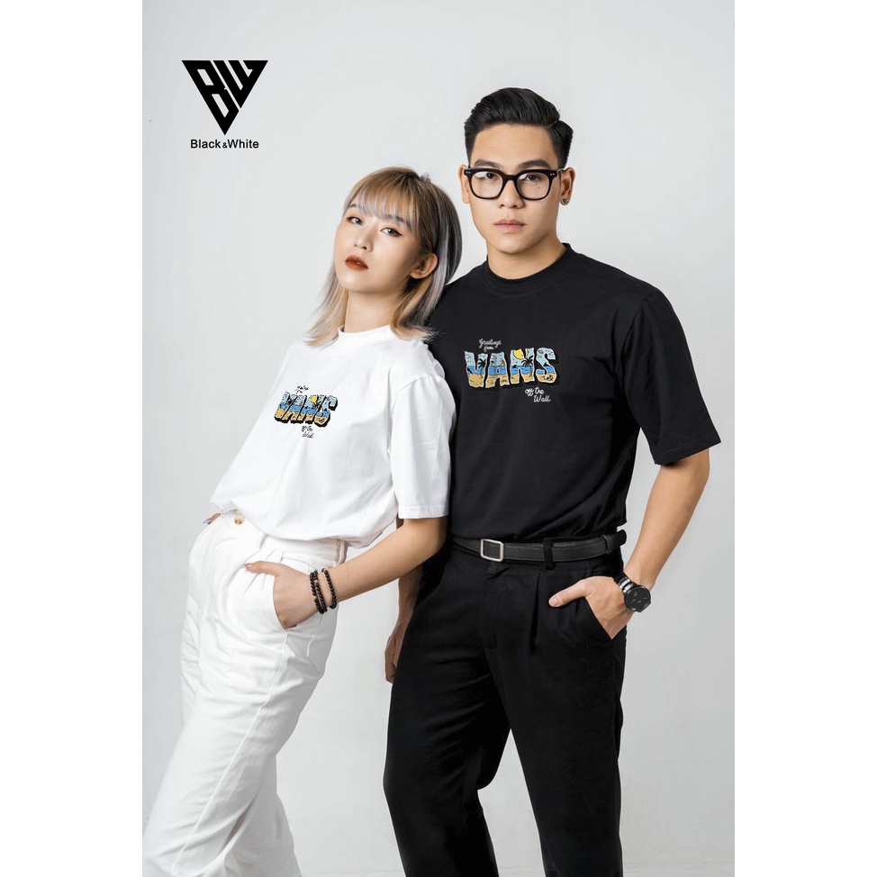 【FREE SHIP】Áo Thun Tay Lỡ nam nữ unisex in VANS BLUE chất vải dày mịn co dãn 4 chiều- BW Fashion