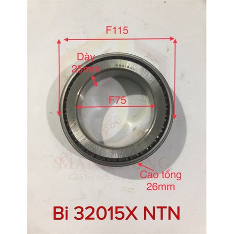 Bi 32015X NTN bi đầu tăm bét trước 3T5 bi may ơ trước vòng ngoài HM=CT+6T