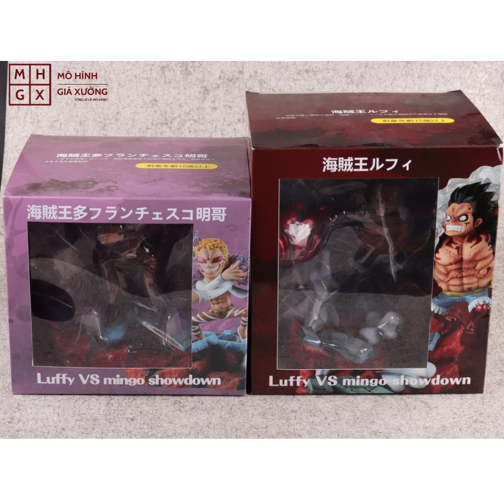 Mô Hình Monkey D.Luffy gear 4 Snake Man đại chiến với Donquixote Doflamingo Cao 12 - 18cm - Figure Tượng One Piece