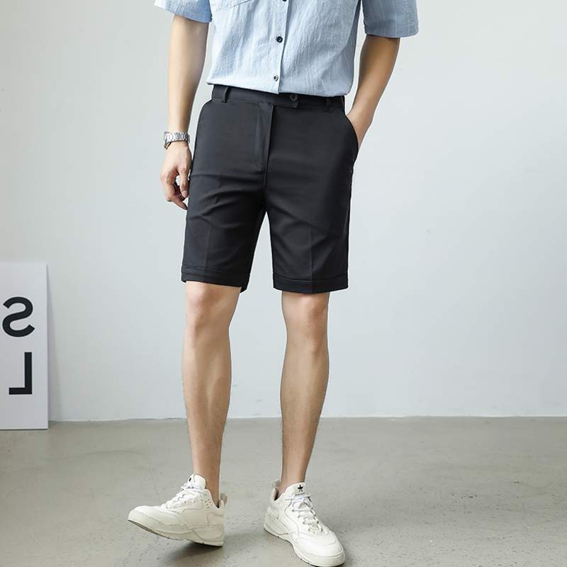 Quần short tây nam Hàn Quốc dáng côn, chất vải tuyết mưa cao cấp co giãn nhẹ (QSAT)