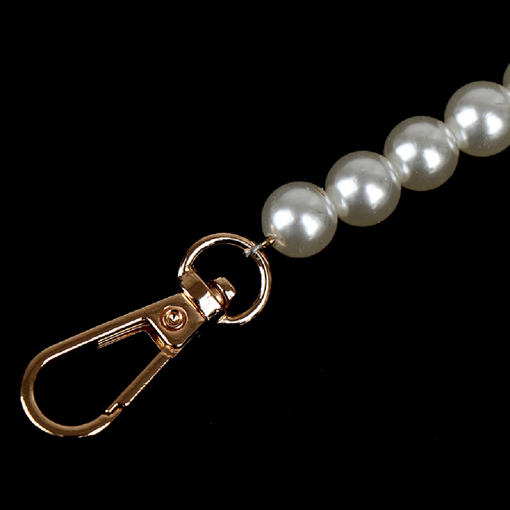 Ví Cầm Tay Đính Ngọc Trai Giả Phối Dây Xích Thời Trang