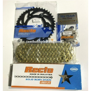 Nhông sên đĩa RECTOR Exciter 150- Nhông 14/15T, Đĩa 42T, Sên 428 9ly