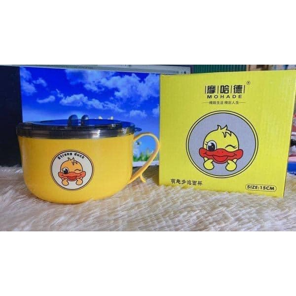 CA ÚP MÌ CÓ TAY CẦM ,BÁT MÌ RUỘT INOX VỊT VÀNG NGỘ NGHĨNH