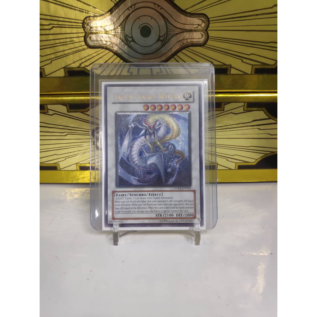 [ Dưa Hấu Yugioh ] Lá bài thẻ bài Ancient Sacred Wyvern - Ultimate Rare Unlimited - Tặng bọc bài nhựa bảo quản
