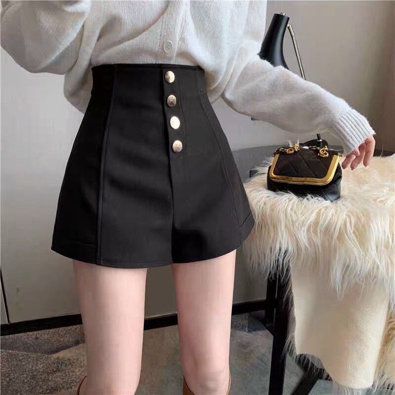 Quần short nữ cạp cao 4 khuy giữa thời trang GT 37