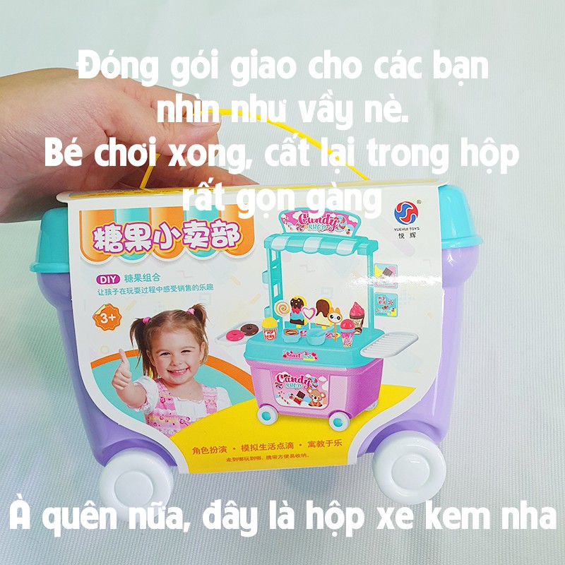 Đồ chơi xe kem cho bé, xe kem trẻ em