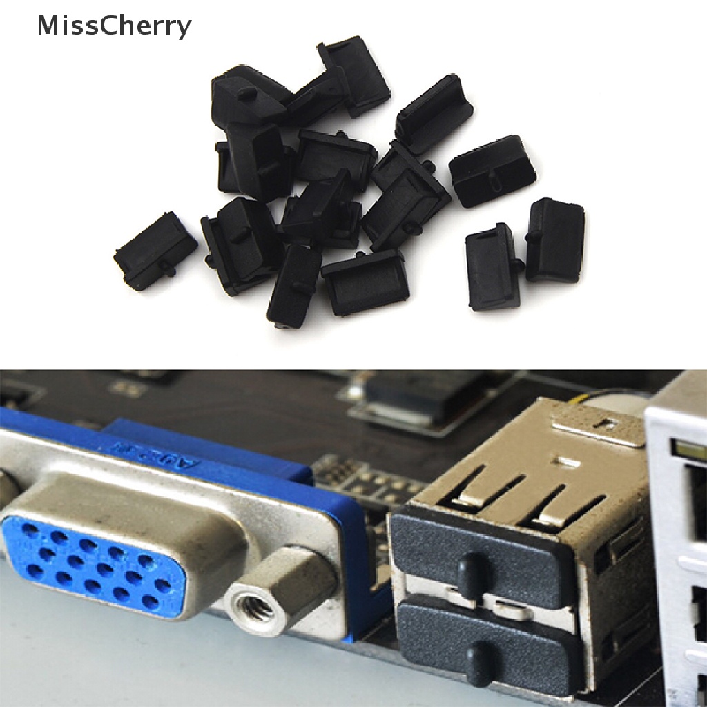 Bộ 20 Nắp Nhựa Mềm Bọc Cổng USB Chống Bụi