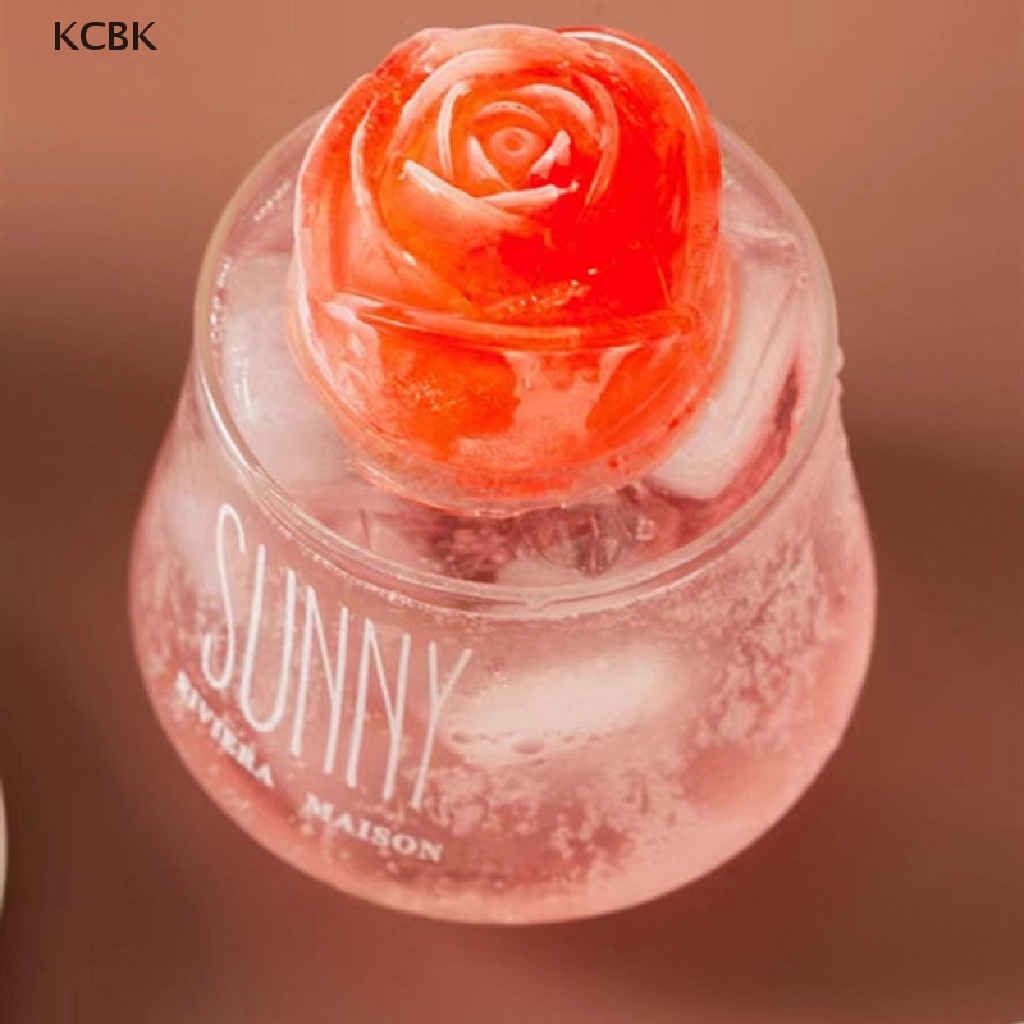 Khuôn Silicone Làm Đá Viên 4 Ô Hình Hoa Hồng