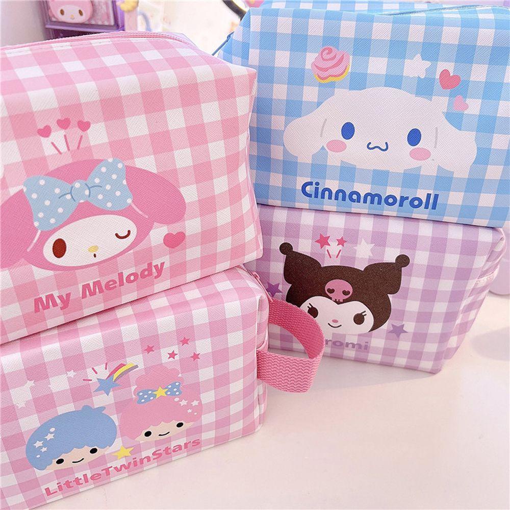 QQMALL Túi Đựng Mỹ Phẩm Đa Năng Chống Thấm Nước Họa Tiết Hoạt Hình Xinh Xắn