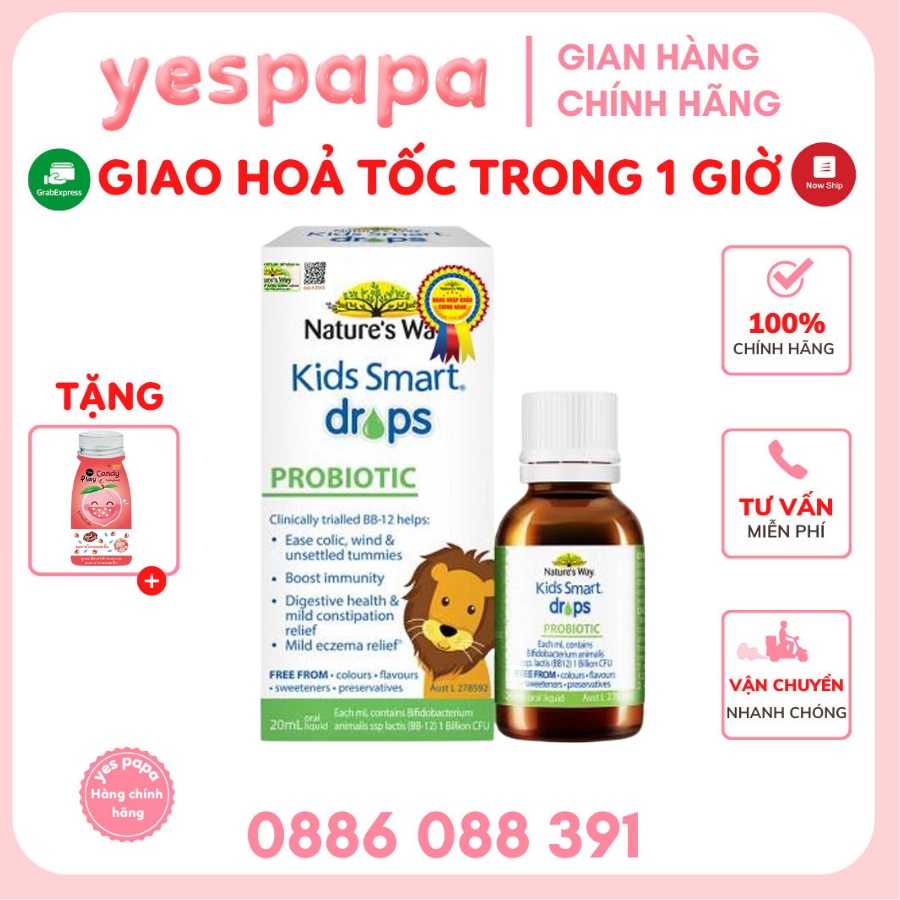 Men Vi Sinh Nature's Way Kids Smart Drop Probiotic (20ml)