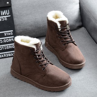 Boot nữ da lộn,giày nữ lót lông