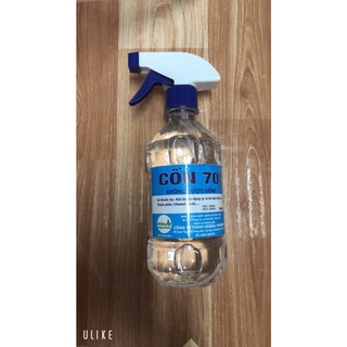 cồn 70 độ, cồn sát khuẩn (ethylic 70 %) chai 500 mL