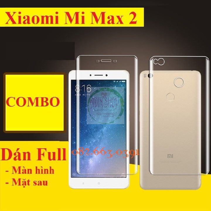 Dán PPF Xiaomi Mi Max/ Max 2/ Max 3 bóng, nhám cho mặt lưng