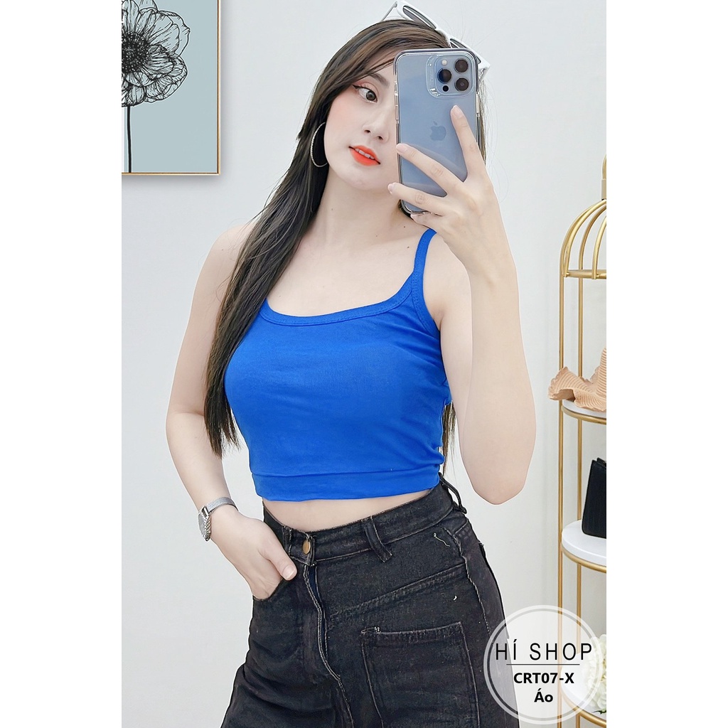 ÁO CROPTOP 2 DÂY CHO CẢ NGÀY NĂNG ĐỘNG HÀNG CAO CẤP CRT07 - Hí Shop