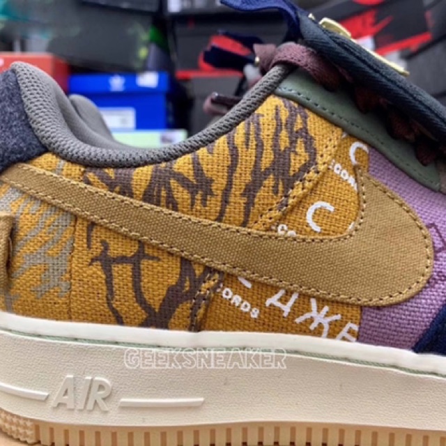 [GeekSneaker] 🔥 Giày Sneaker Nam Nữ Air Force 1 Travis Scott + Stock X | BigBuy360 - bigbuy360.vn