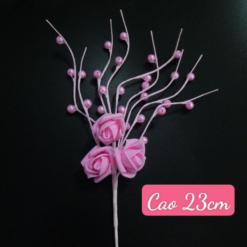 CÂY BÔNG HỒNG TRANG TRÍ BÁNH KEM - DỤNG CỤ TRANG TRÍ BÁNH KEM