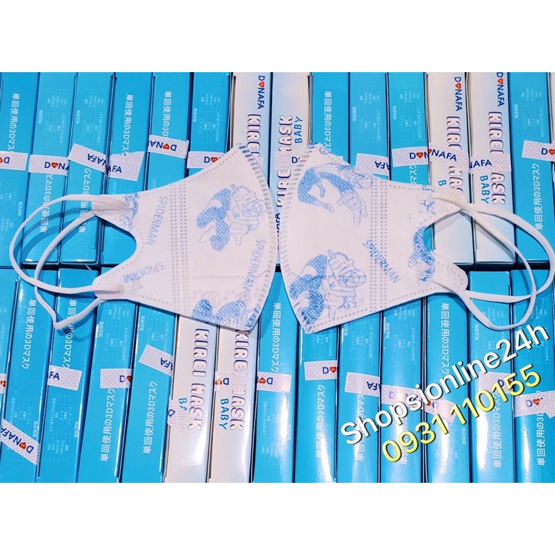✅ Hộp 10 cái khẩu trang 5D Mask , PM2.5 Donafa Hình siêu nhân