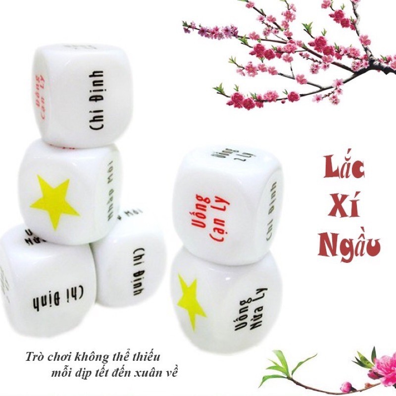 20 xúc xắc uống bia ngày tết - đồ chơi giải trí cho cả gia đình và bạn bè