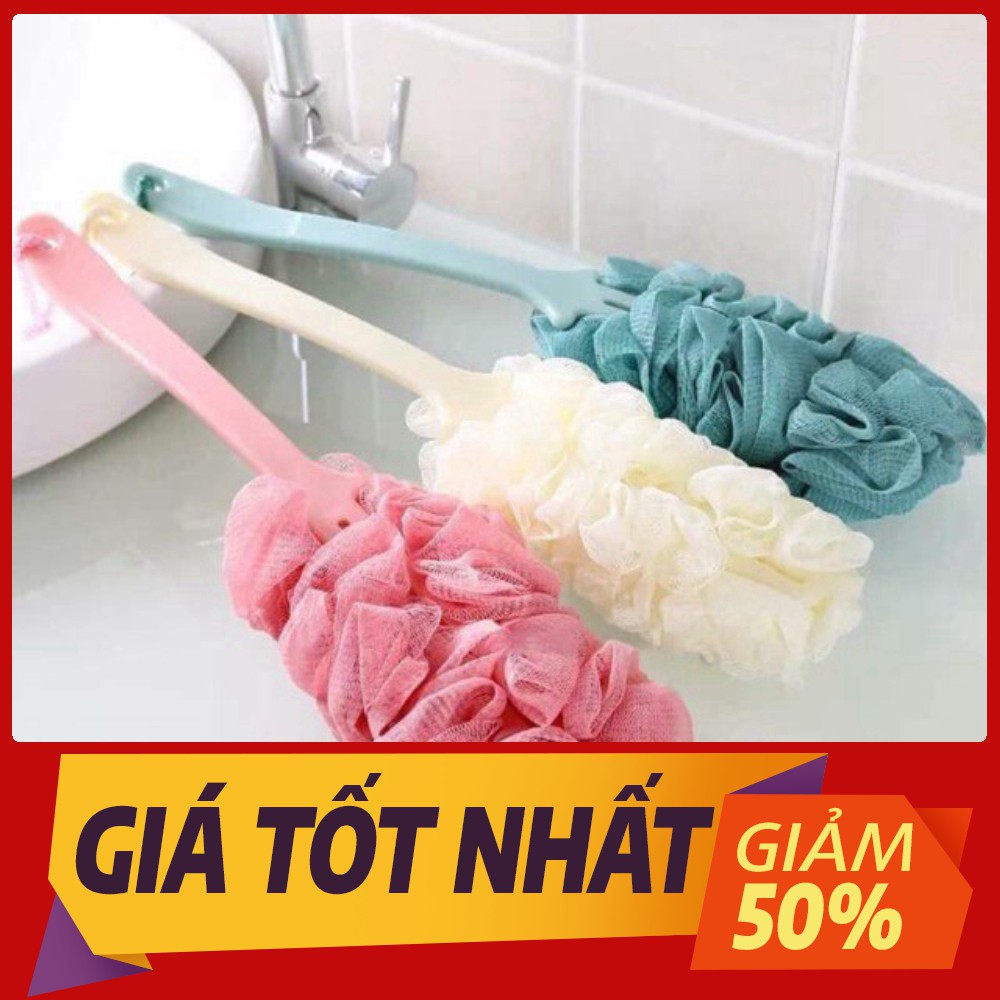 [Sale toàn shop] Bông tắm có cán dài