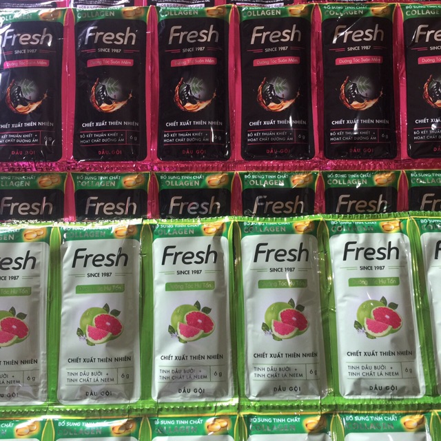 Dầu gội Fresh dây 12 gói 6g