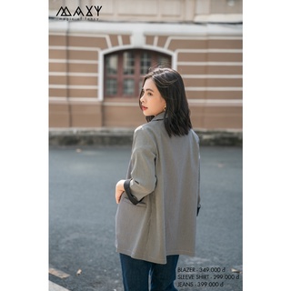 Áo blazer kiểu Hàn check blazer Maxy Workshop