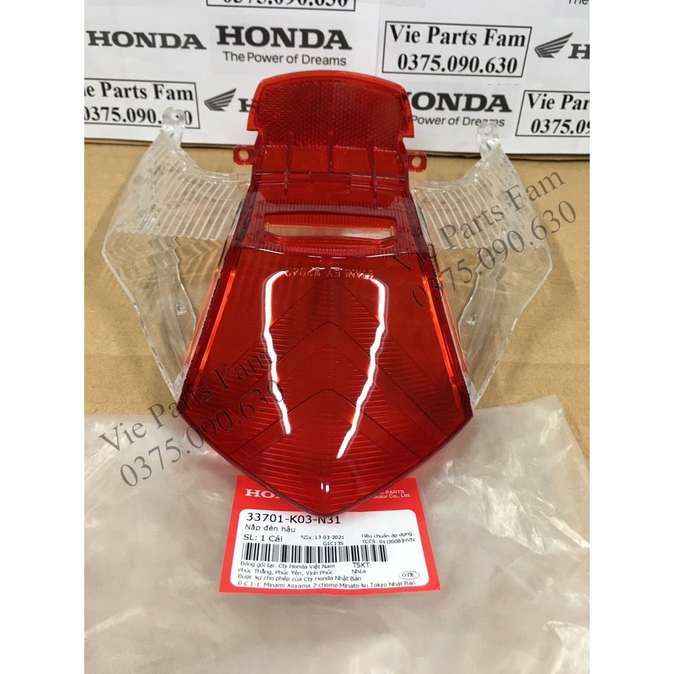 Chụp đèn hậu Wave RSX Fi 110 , Chính hiệu Honda Motor VN