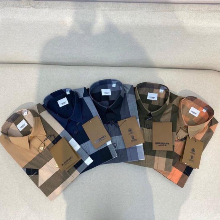 Áo sơ mi nam ngắn tay Burberry cao cấp Hàn Quốc Auth new 2021 Đẹp !