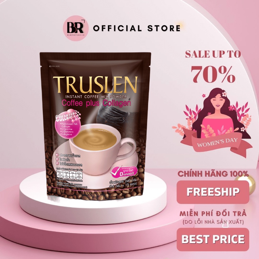 Cà Phê Hòa Tan Coffee Plus Collagen Truslen 16g