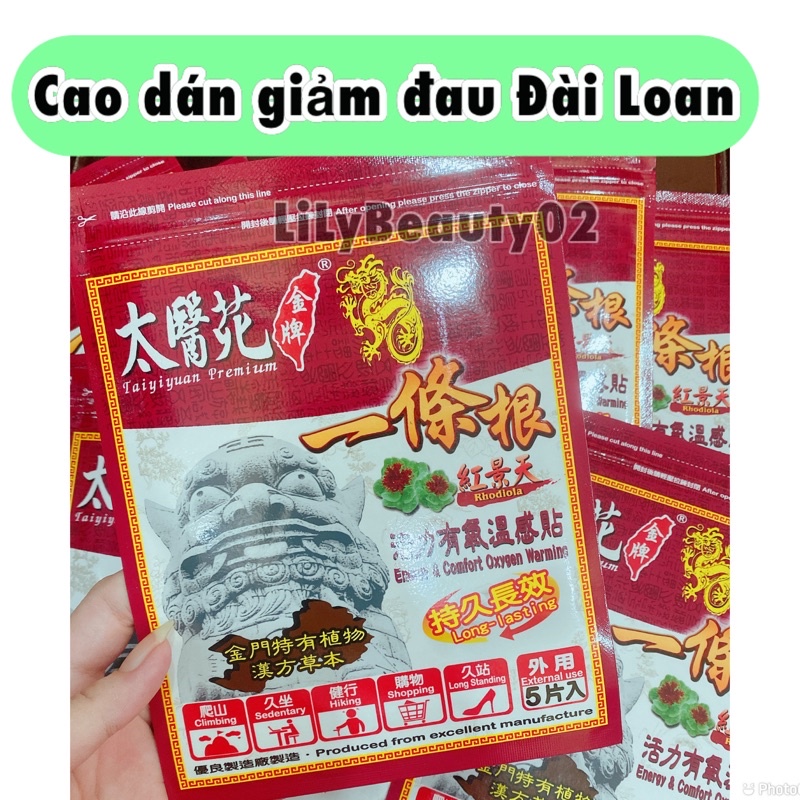 Cao dán giảm đau Đài Loan