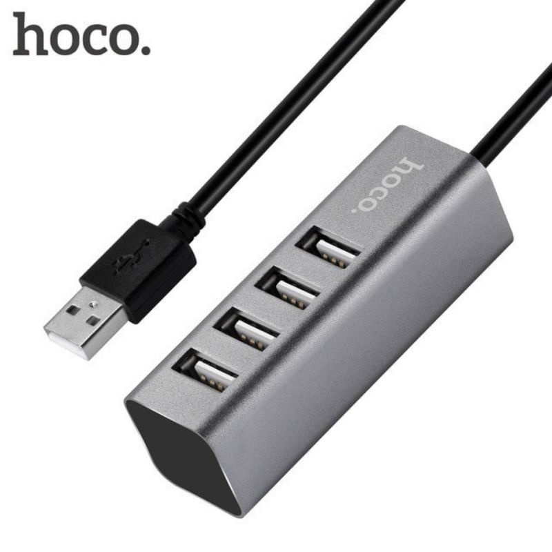 Bộ chia cổng usb hup 1 thành 4 hoco hb1 - bộ 4 cổng usb dây dài 1m đầu usb