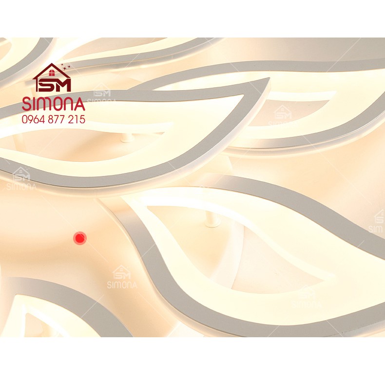 Đèn Mâm Ốp Trần 5 cánh Hiện Đại Led Trang Trí SM 2958
