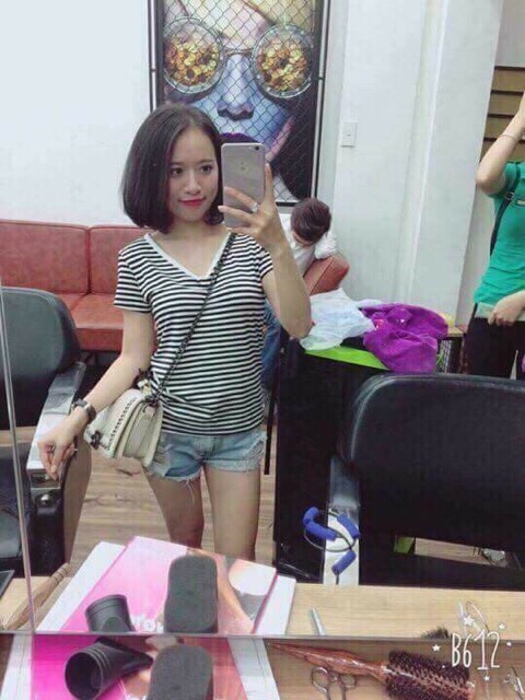 Áo phông nữ cổ tim chất đẹp