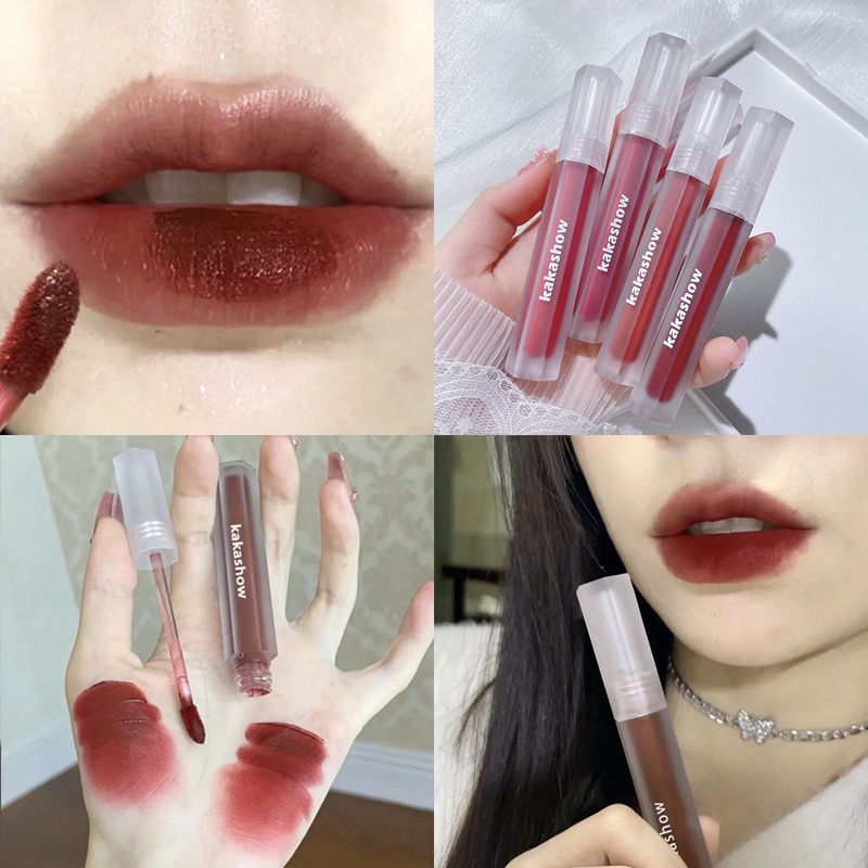 Son Môi Bùn KAKASHOW Mềm Mịn Nhẹ Nhàng Trong Suốt Hình Lục Giác