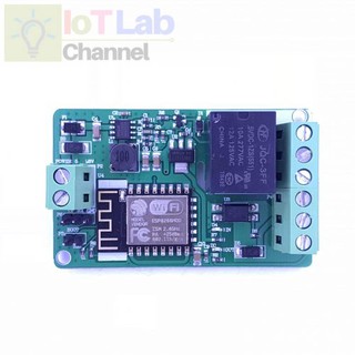 Mạch thu phát Wifi ESP8266 điều khiển 1 relay 12V v2