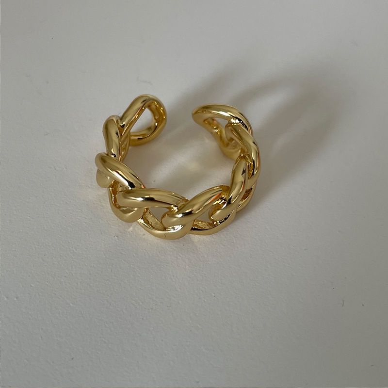 Nhẫn đeo tay kim loại thiết kế đơn giản phong cách thời trang hip hop