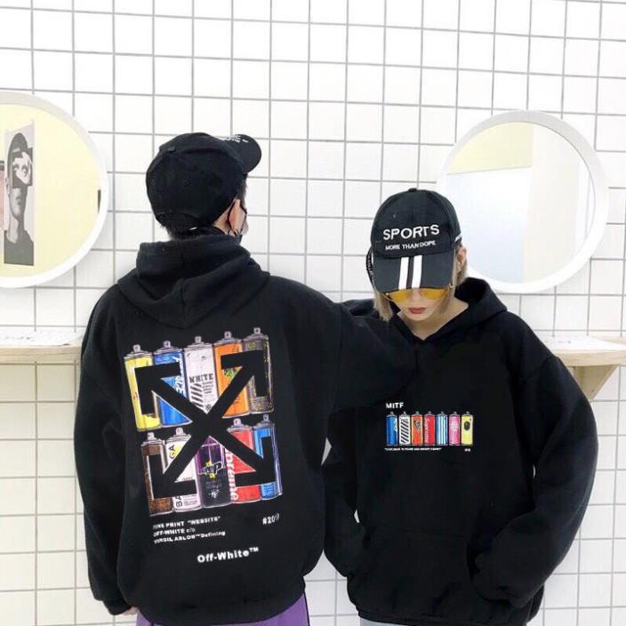 SALE- Áo hoodie off white bình xịt sơn unisex FREESHIP NVH - mẫu siêu HOT