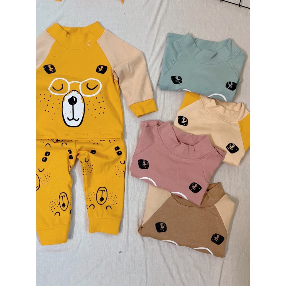 Bộ dài tay cho bé trai, bé gái từ 4-15kg, ấm áp, chất liệu thun tăm đẹp, mềm, mịn