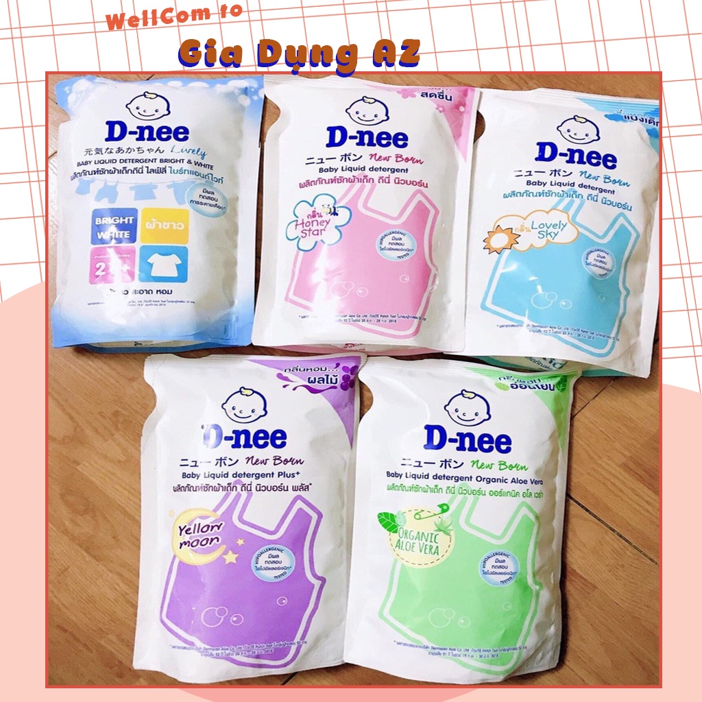 Nước giặt Dnee túi 600Ml hương thơm bền lâu hàng nội địa chính hãng Thái Lan AZ D1.003.HO