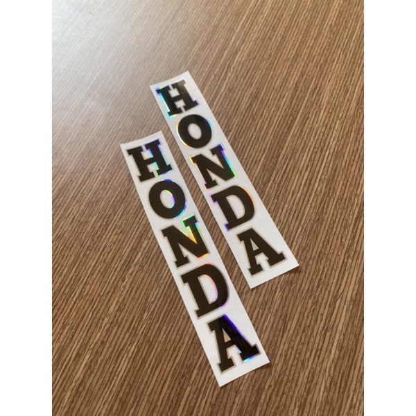 Tem chữ Honda dán phuộc xe máy