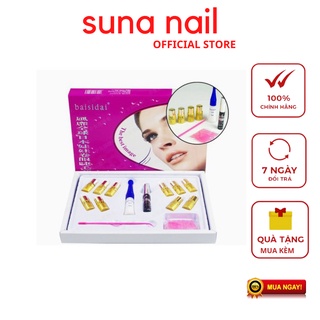 Bộ Thuốc Uốn Mi Phủ Đen Collagen 6D BAISIDAI , Thuốc Uôn Mi GOLD