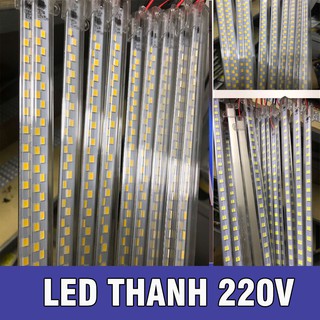  Led Thanh 2 Hàng Bóng Siêu Sáng Chip 5730 Điện 220V Dài 1m và 50cm 